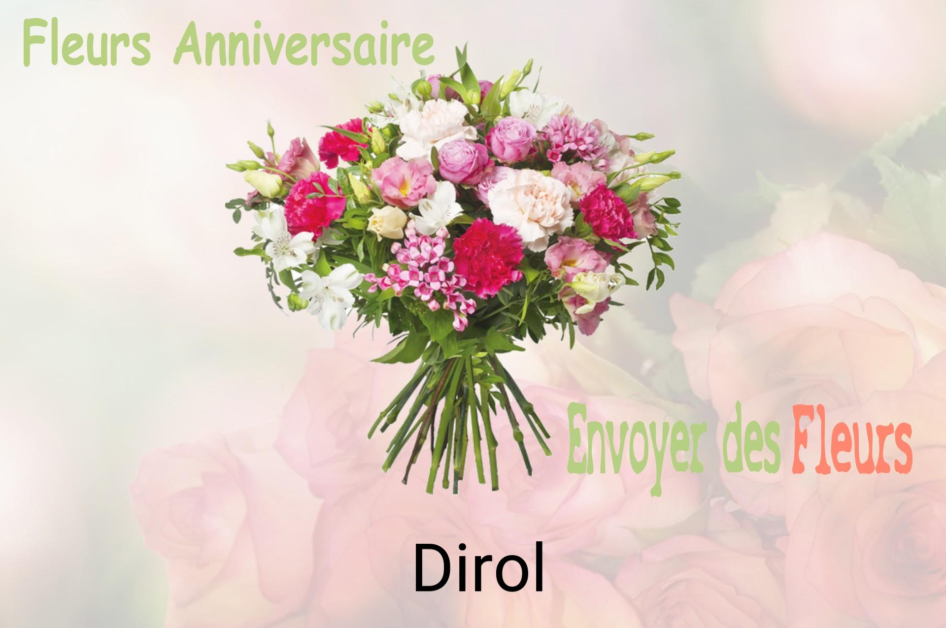 Bouquet de fleurs d’anniversaire livré à Dirol